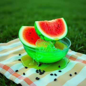夏天的西瓜最好吃
