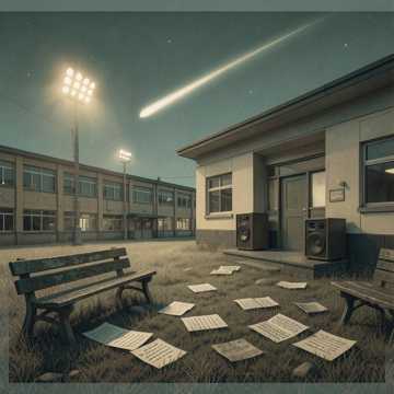 流星划过的电校夜