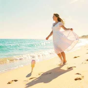 海风刚好吻到你